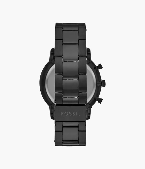 Fossil Amber Crystal Black Stainless Steel Men Watch Fs5525_3