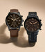 Fossil Amber Crystal Black Stainless Steel Men Watch Fs5525_5