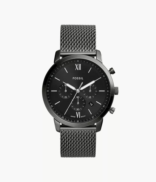Fossil Classics Black Stainless Steel Men Watch Fs5699_1