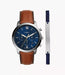 Fossil Classics Blue Stainless Steel Men Watch Fs5708Set_1
