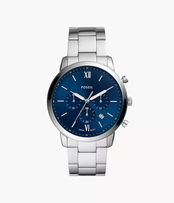 Fossil Classics Blue Stainless Steel Men Watch Fs5792_1