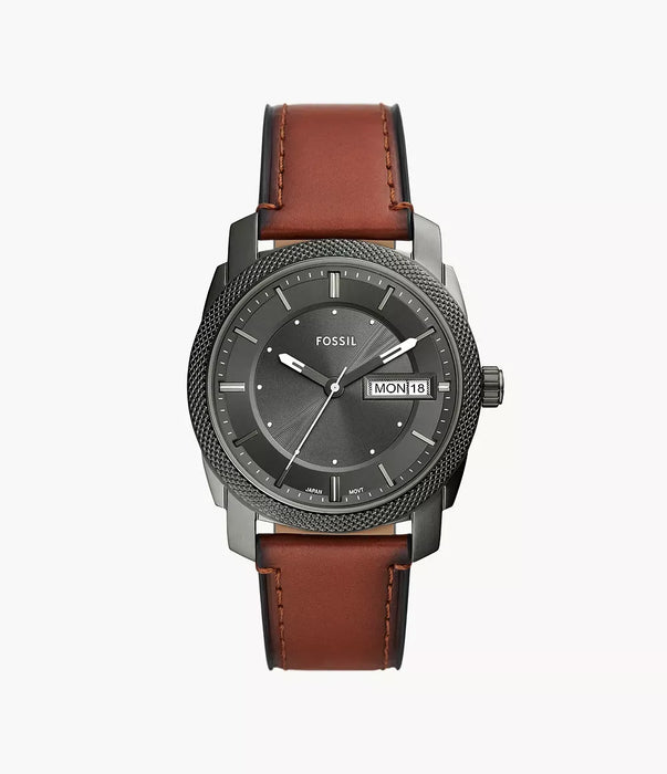 Fossil Machine Gray Stainless Steel Men Watch Fs5900_1