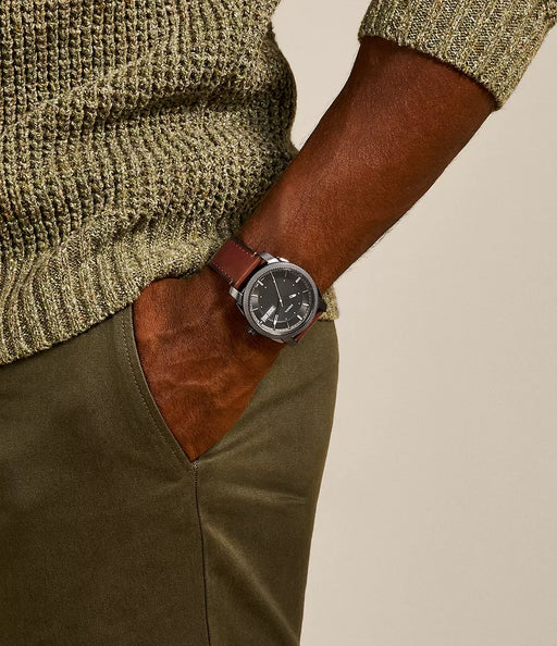 Fossil Machine Gray Stainless Steel Men Watch Fs5900_2