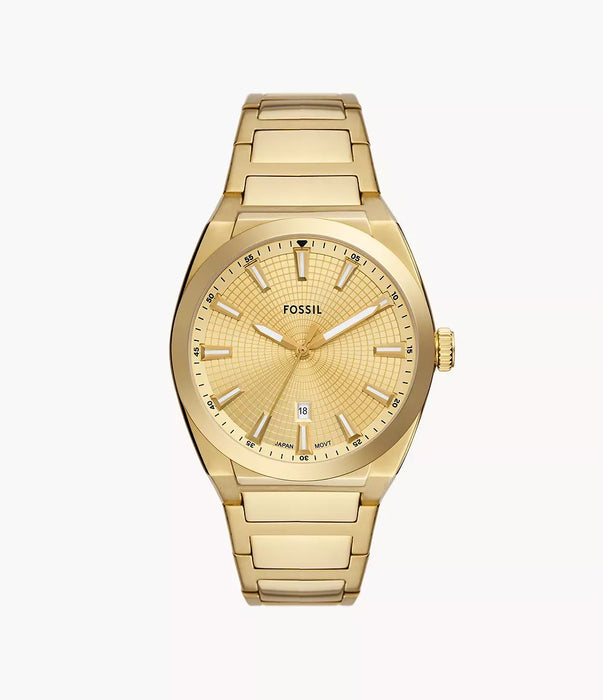 Fossil Everett Gold Stainless Steel Men Watch Fs5965_1