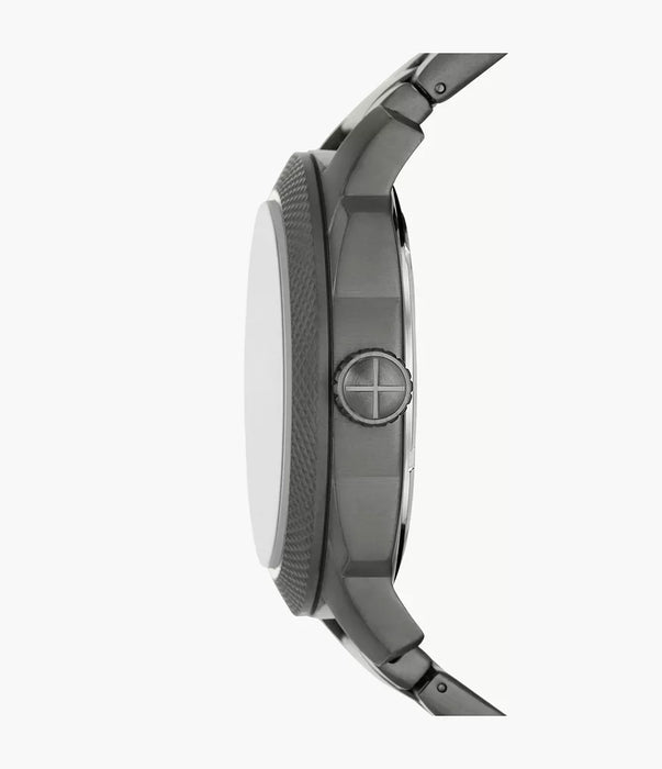 Fossil Machine Black Stainless Steel Men Watch Fs5970_4