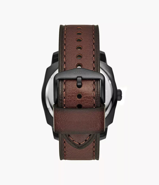 Fossil Machine Black Stainless Steel Men Watch Fs5972_3