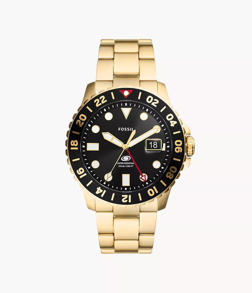 Fossil Fossil Blue Black Stainless Steel Men Watch Fs5990_1