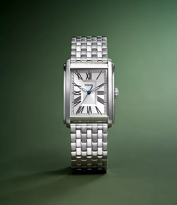 Fossil Carraway Silver Stainless Steel Men Watch Fs6008_5