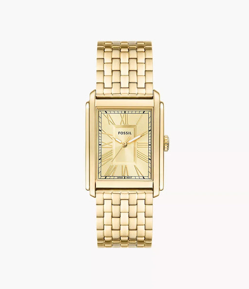 Fossil Carraway Gold Stainless Steel Men Watch Fs6009_1