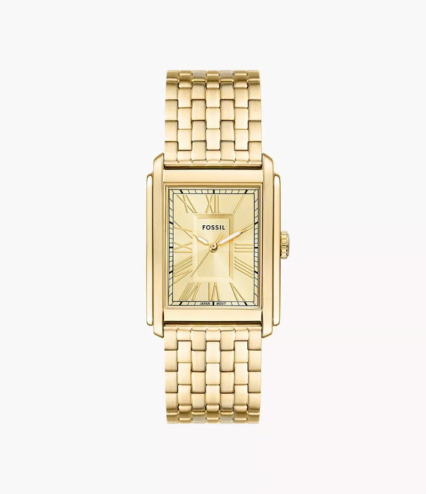 Fossil Carraway Gold Stainless Steel Men Watch Fs6009_1