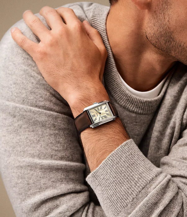 Fossil Carraway Cream Stainless Steel Men Watch Fs6012_2