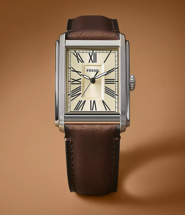Fossil Carraway Cream Stainless Steel Men Watch Fs6012_5