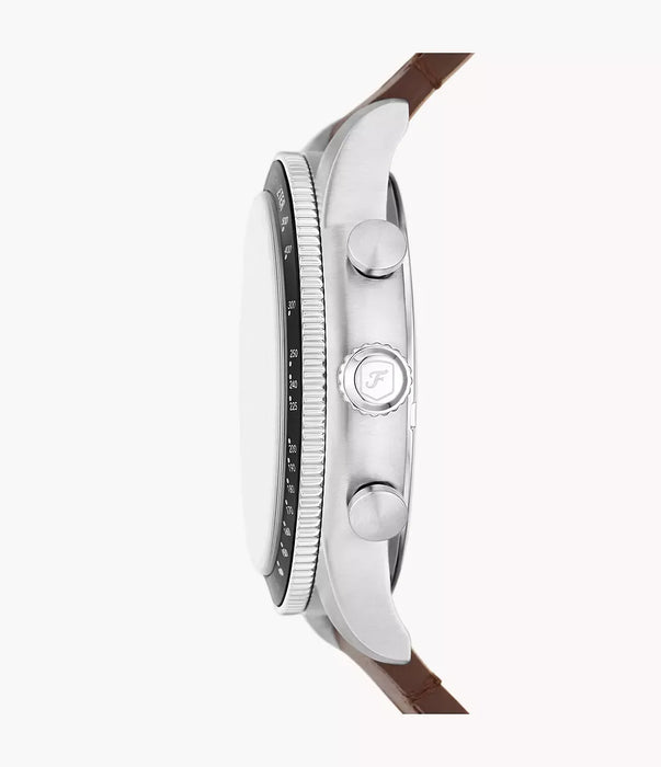 Fossil Sport Tourer Cream Stainless Steel Men Watch Fs6042_3