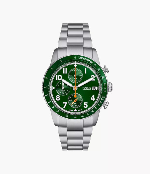 Fossil Sport Tourer Green Stainless Steel Men Watch Fs6048_1