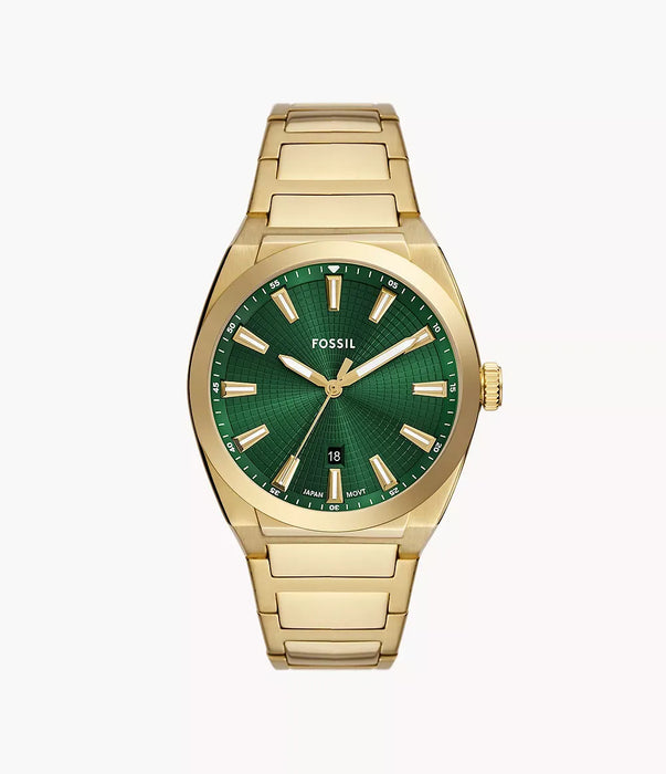 Fossil Everett Green Stainless Steel Men Watch Fs6090_1