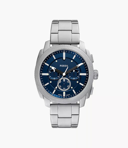 Fossil Machine Blue Stainless Steel Men Watch Fs6096_1