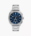 Fossil Machine Blue Stainless Steel Men Watch Fs6096_1