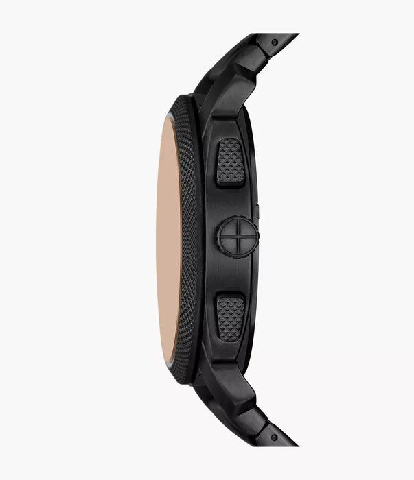 Fossil Machine Black Stainless Steel Men Watch Fs6097_4
