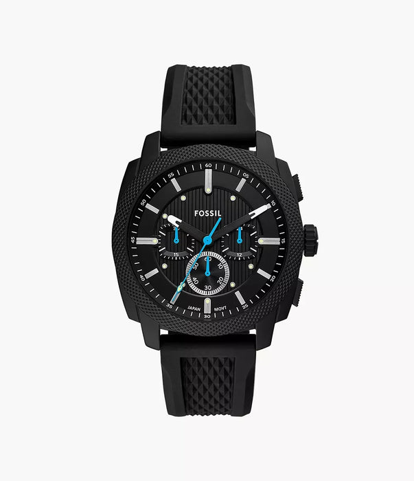 Fossil Machine Black Stainless Steel Men Watch Fs6099_1