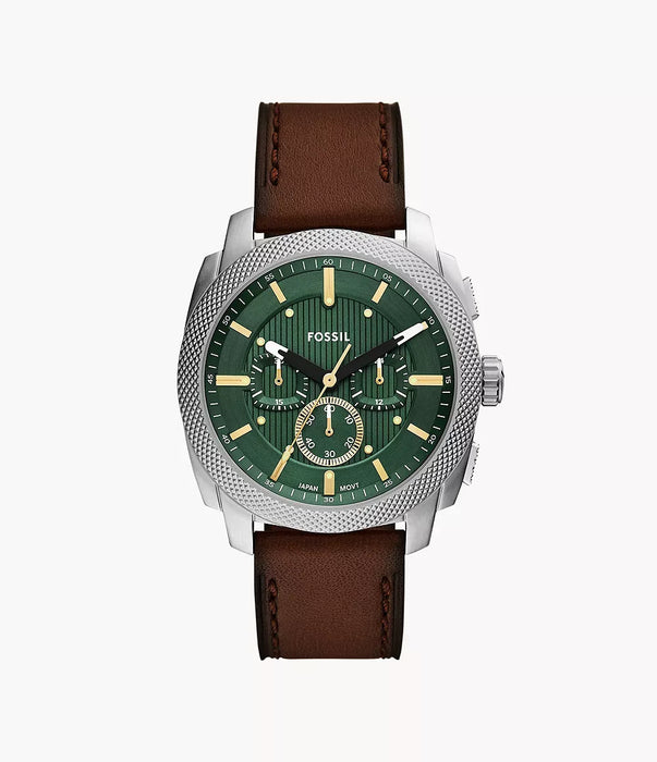 Fossil Machine Green Stainless Steel Men Watch Fs6100_1