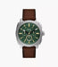 Fossil Machine Green Stainless Steel Men Watch Fs6100_1