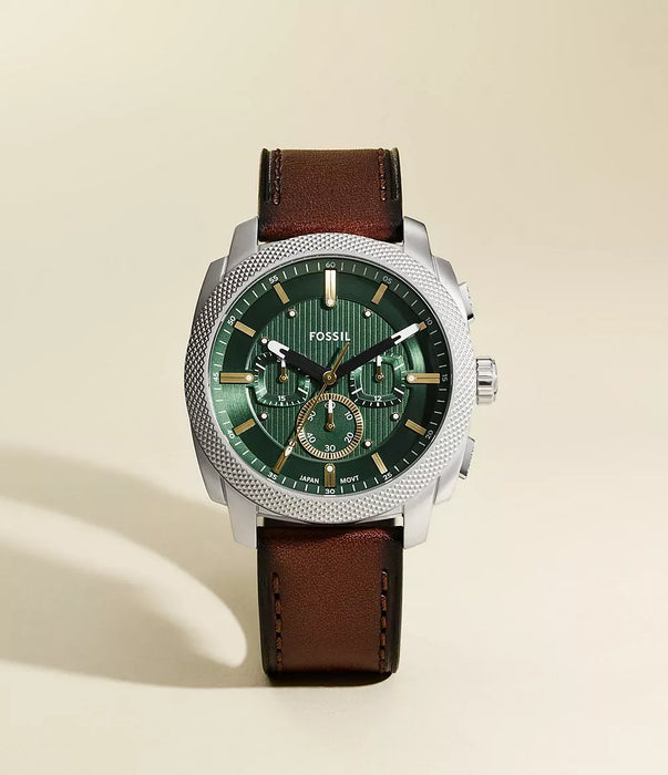 Fossil Machine Green Stainless Steel Men Watch Fs6100_5