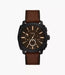 Fossil Machine Black Stainless Steel Men Watch Fs6101_1