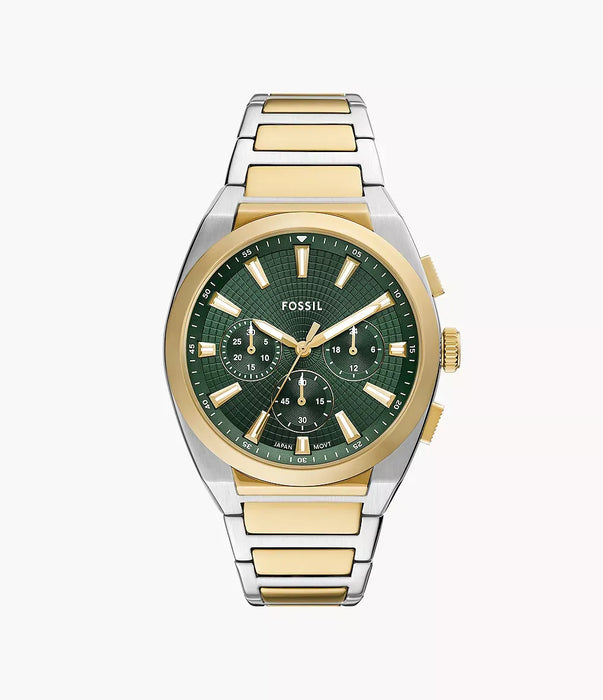 Fossil Everett Green Stainless Steel Men Watch Fs6106_1