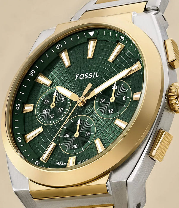 Fossil Everett Green Stainless Steel Men Watch Fs6106_5