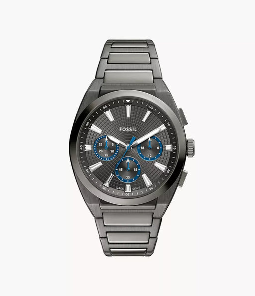 Fossil Everett Gray Stainless Steel Men Watch Fs6107_1
