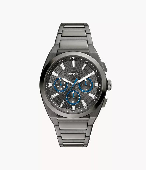 Fossil Everett Gray Stainless Steel Men Watch Fs6107_1