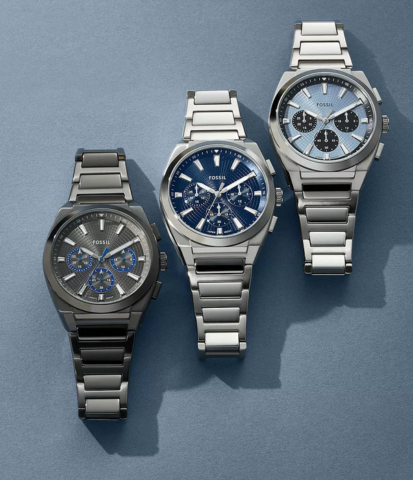 Fossil Everett Gray Stainless Steel Men Watch Fs6107_5