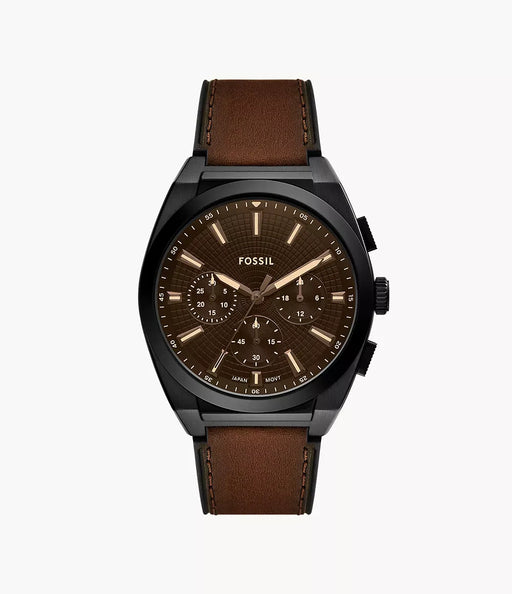 Fossil Everett Black Stainless Steel Men Watch Fs6108_1