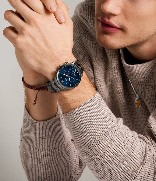 Fossil Neutra Blue Stainless Steel Men Watch Fs6111_2