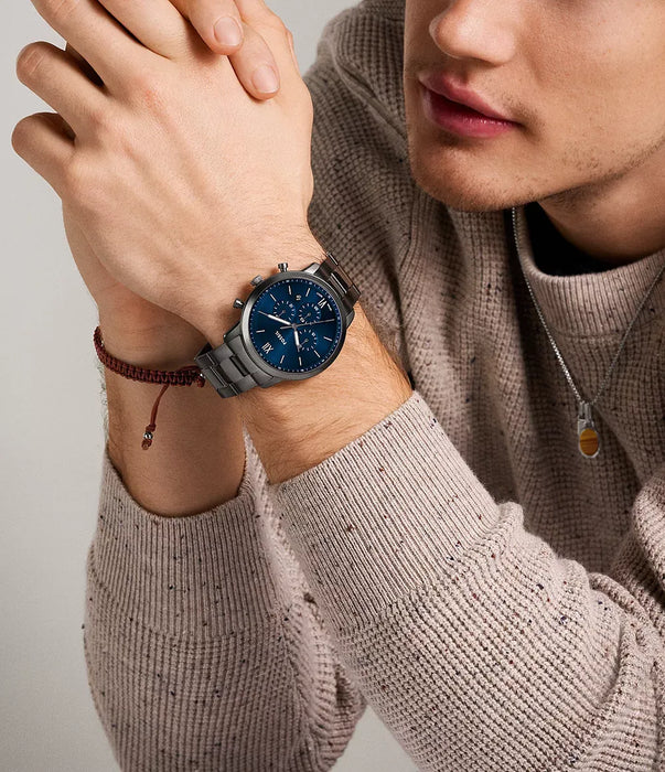 Fossil Neutra Blue Stainless Steel Men Watch Fs6111_2