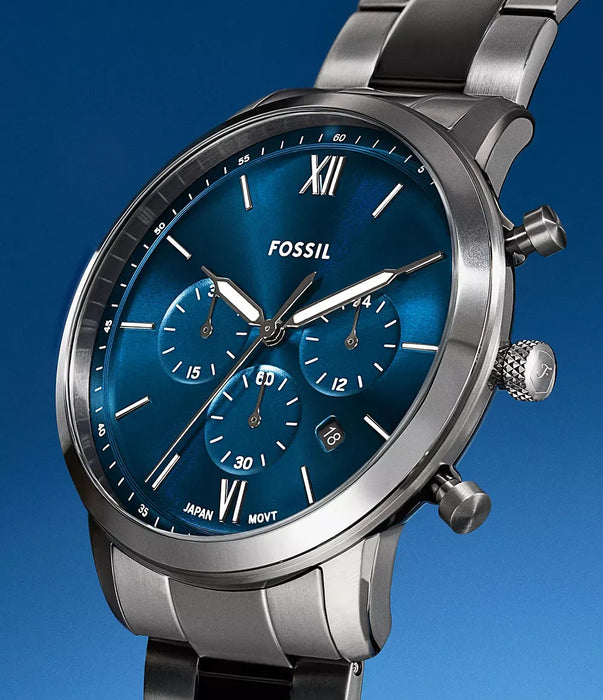 Fossil Neutra Blue Stainless Steel Men Watch Fs6111_5