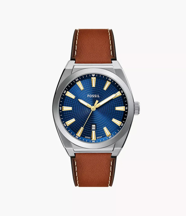 Fossil Everett Blue Stainless Steel Men Watch Fs6115_1