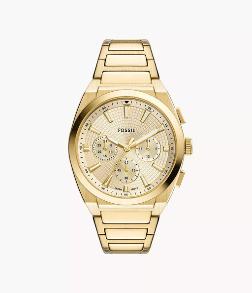 Fossil Everett Gold Stainless Steel Men Watch Fs6119_1