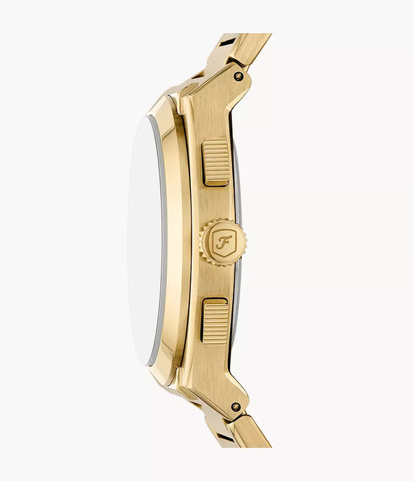 Fossil Everett Gold Stainless Steel Men Watch Fs6119_4