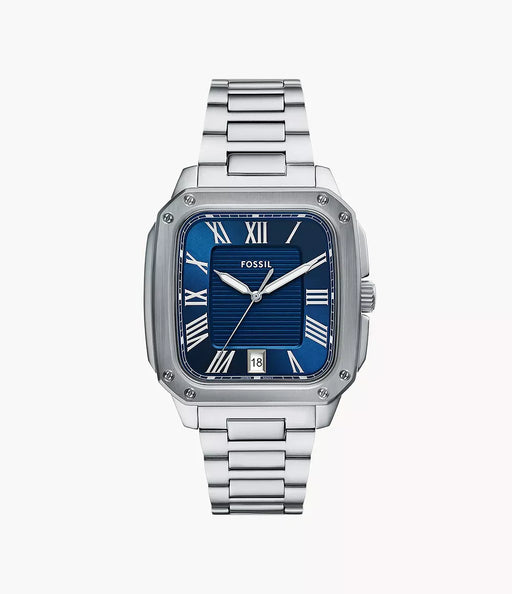 Fossil Crosby Blue Stainless Steel Men Watch Fs6121_1