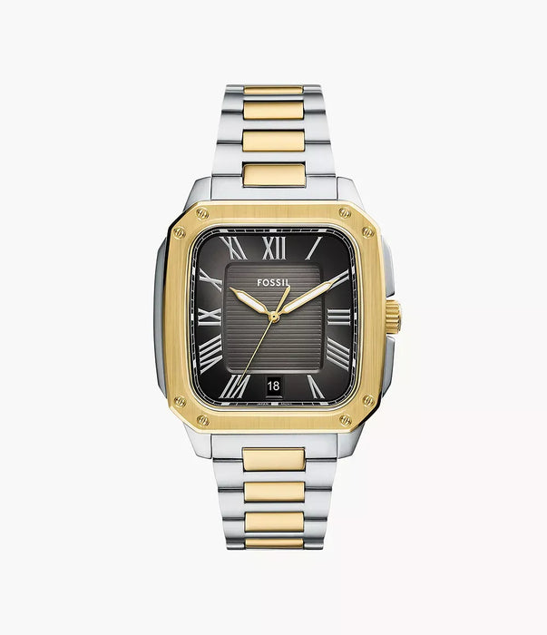 Fossil Crosby Black Stainless Steel Men Watch Fs6123_1