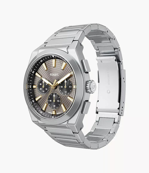 Fossil Everett Gray Stainless Steel Men Watch Fs6128_8