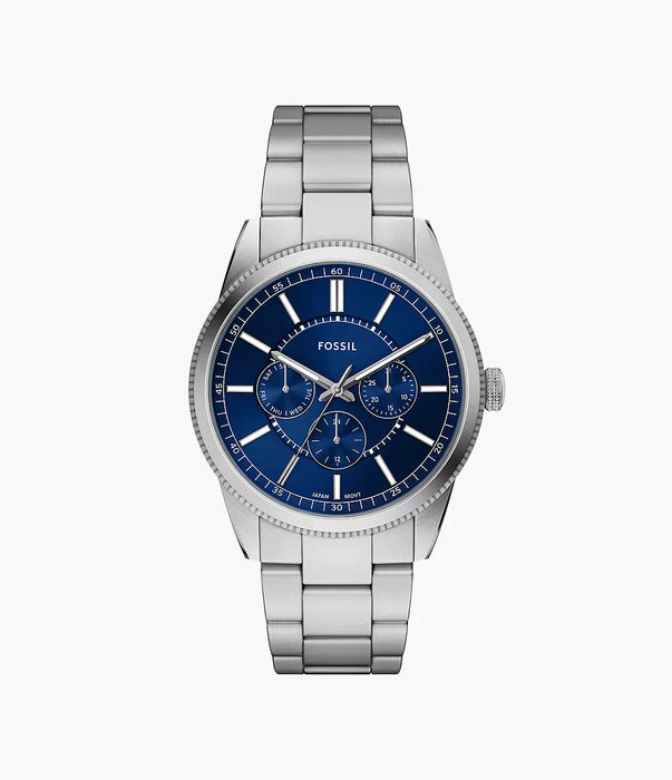 Fossil Pearson Blue Stainless Steel Men Watch Fs6134_1