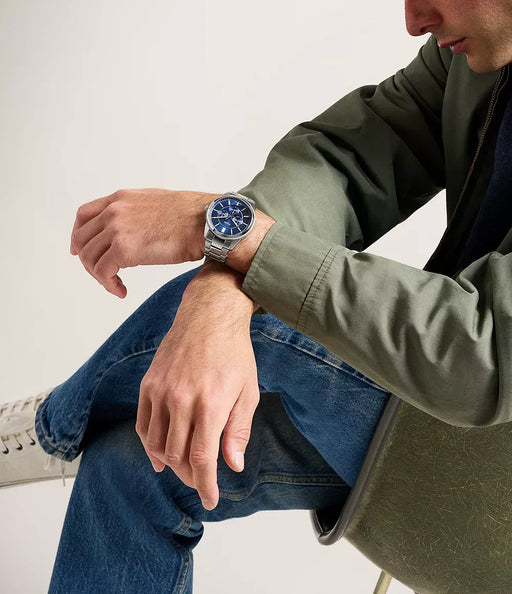 Fossil Pearson Blue Stainless Steel Men Watch Fs6134_2