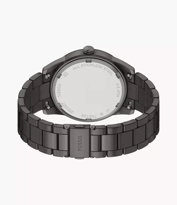 Fossil Pearson Black Stainless Steel Men Watch Fs6136_6