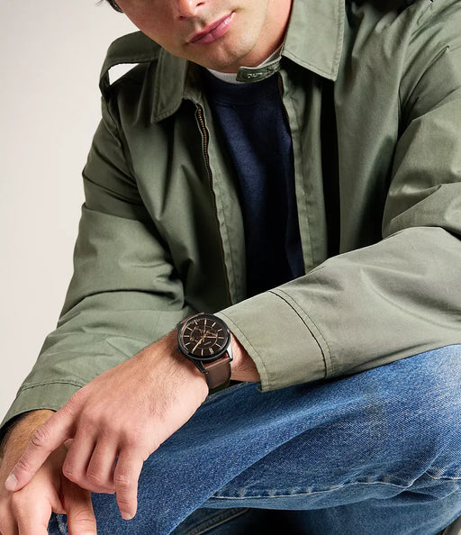 Fossil Pearson Black Stainless Steel Men Watch Fs6138_2