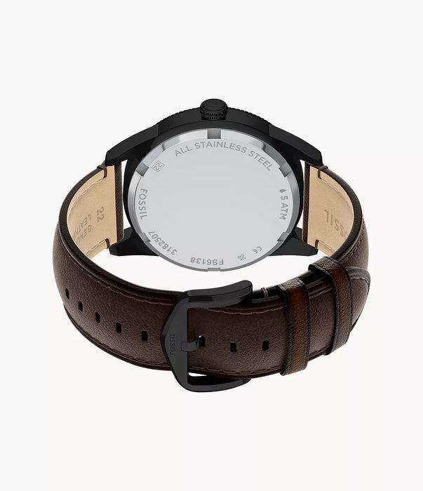 Fossil Pearson Black Stainless Steel Men Watch Fs6138_6