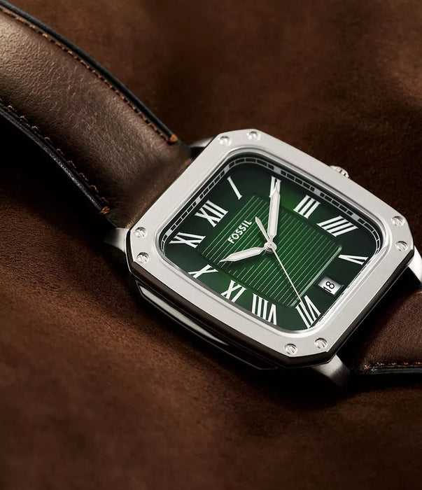 Fossil Crosby Green Stainless Steel Men Watch Fs6150_10