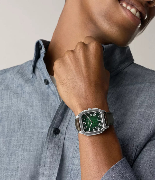 Fossil Crosby Green Stainless Steel Men Watch Fs6150_2