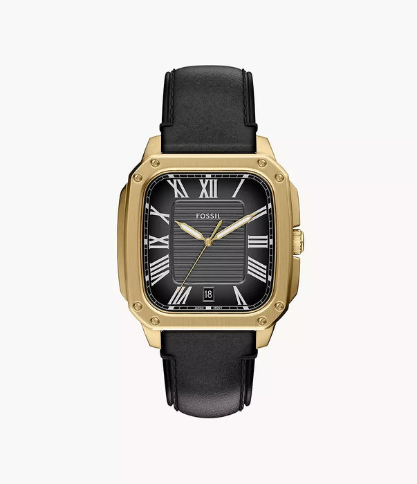 Fossil Crosby Black Stainless Steel Men Watch Fs6151_1